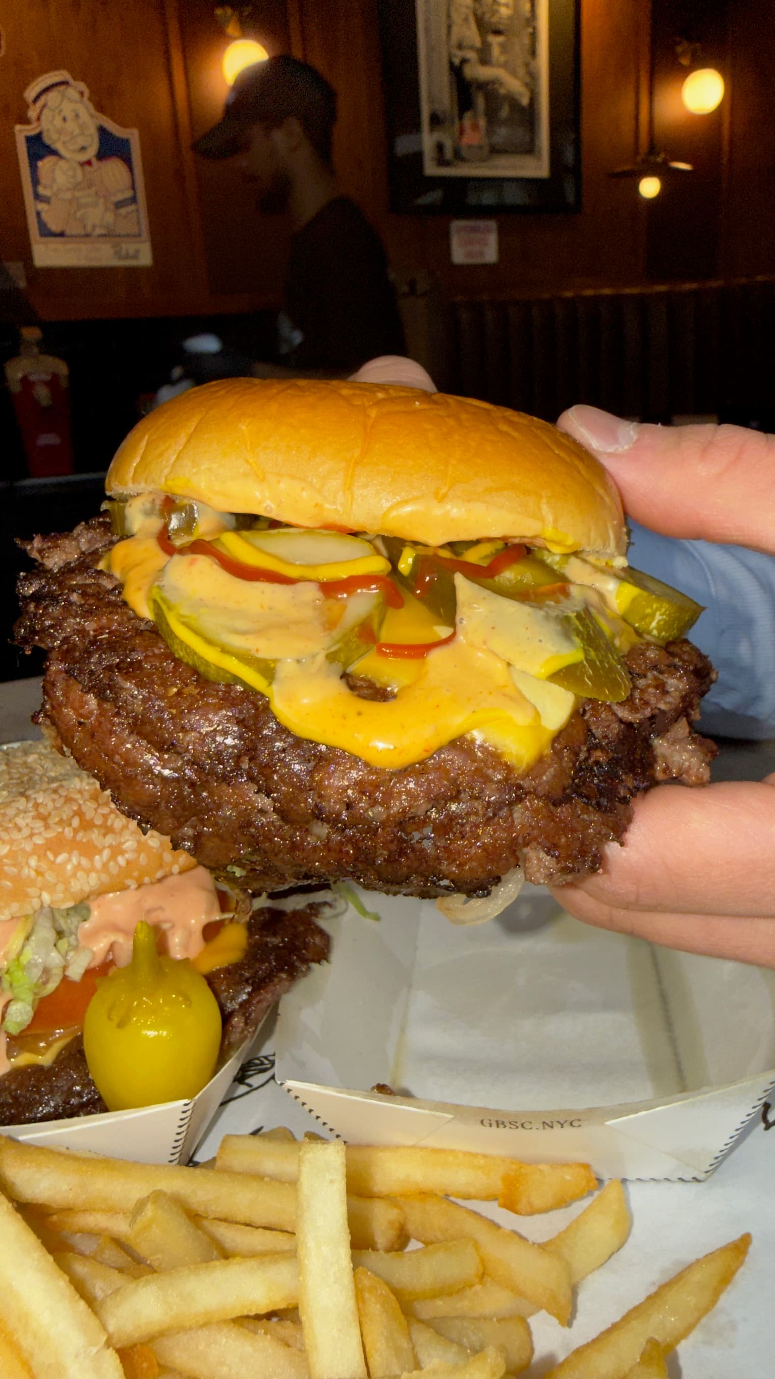 The Gotham Smash at Gotham Burger Social Club