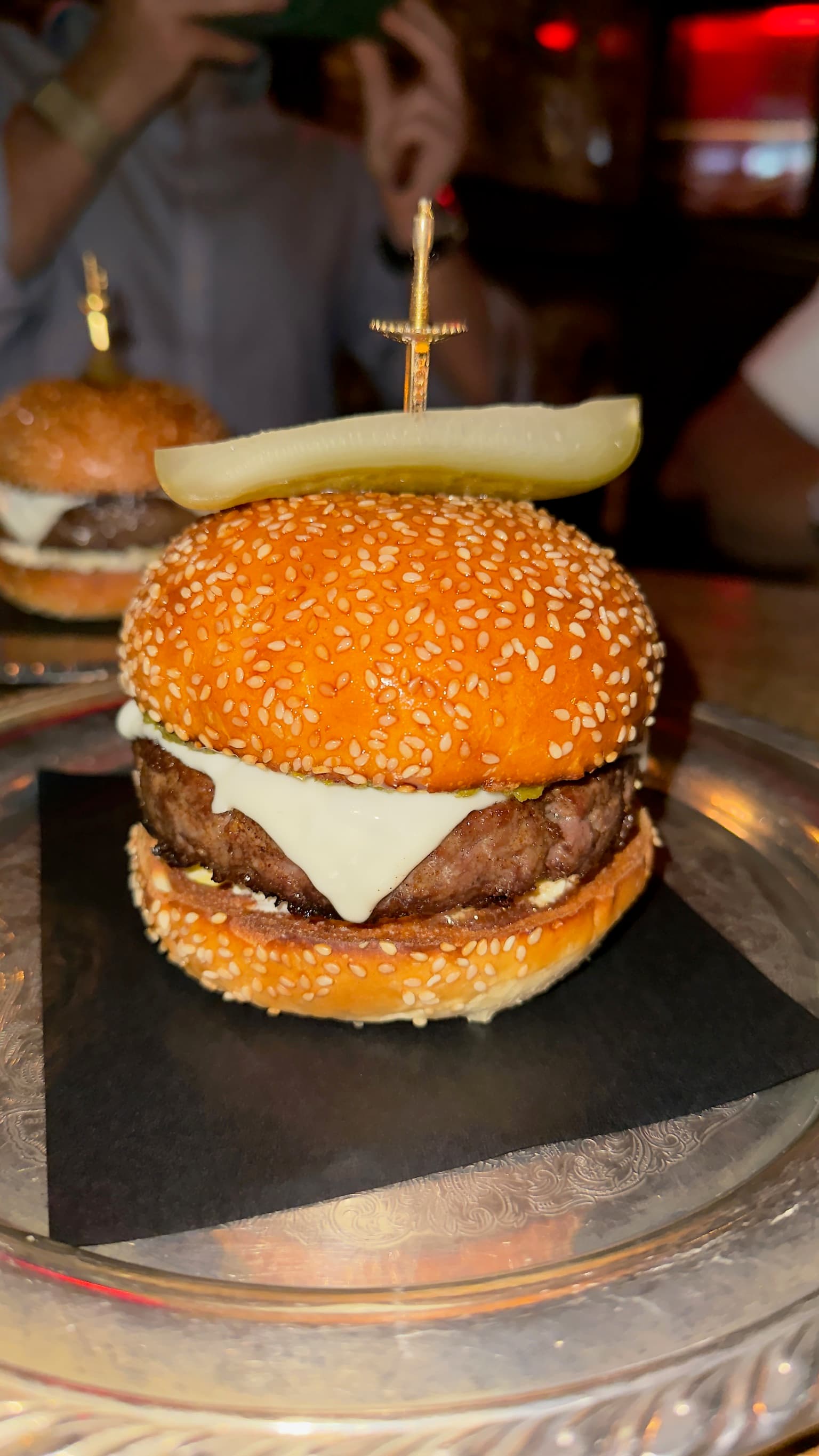 The Tavern Burger at Sip & Guzzle
